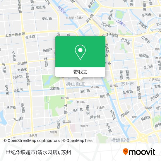 世纪华联超市(清水园店)地图