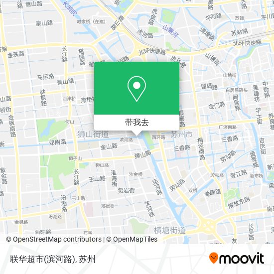 联华超市(滨河路)地图