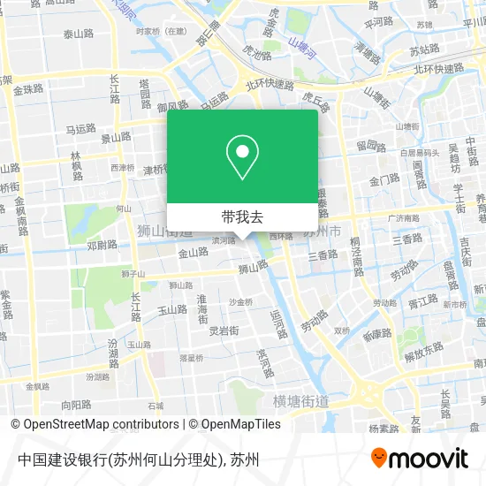 中国建设银行(苏州何山分理处)地图