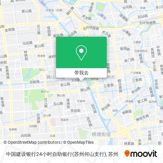 中国建设银行24小时自助银行(苏州何山支行)地图