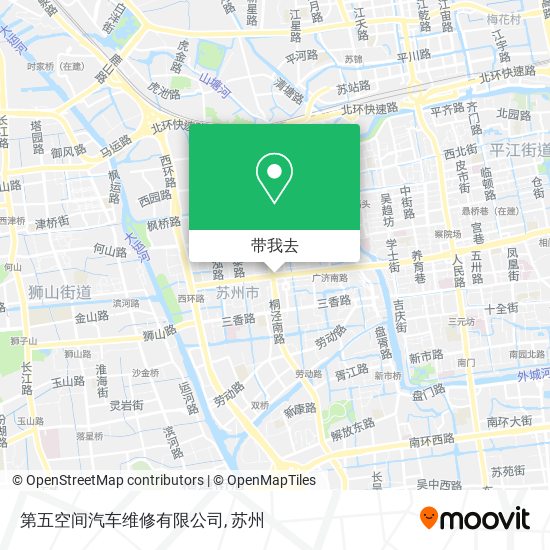 第五空间汽车维修有限公司地图