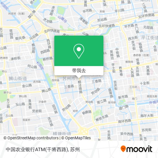 中国农业银行ATM(干将西路)地图