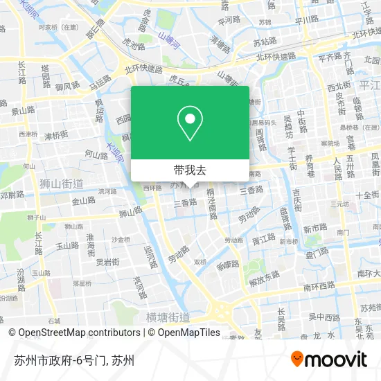 苏州市政府-6号门地图