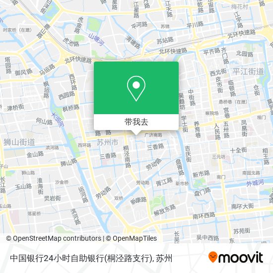 中国银行24小时自助银行(桐泾路支行)地图