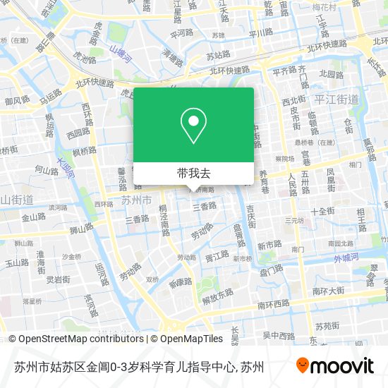 苏州市姑苏区金阊0-3岁科学育儿指导中心地图