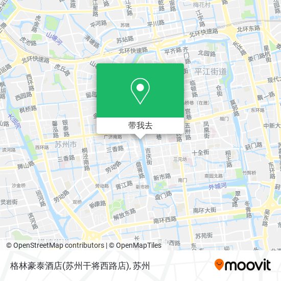 格林豪泰酒店(苏州干将西路店)地图