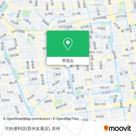可的便利店(苏州友通店)地图
