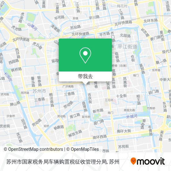 苏州市国家税务局车辆购置税征收管理分局地图