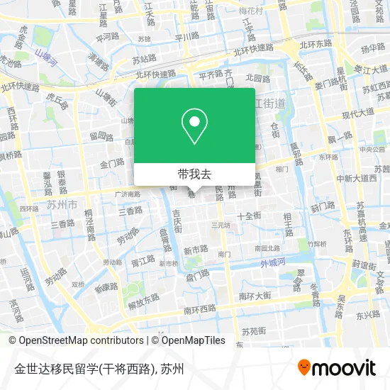 金世达移民留学(干将西路)地图