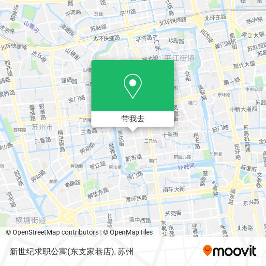 新世纪求职公寓(东支家巷店)地图