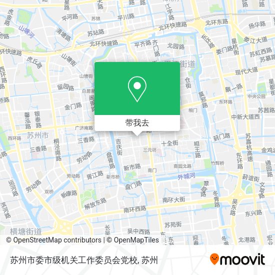 苏州市委市级机关工作委员会党校地图