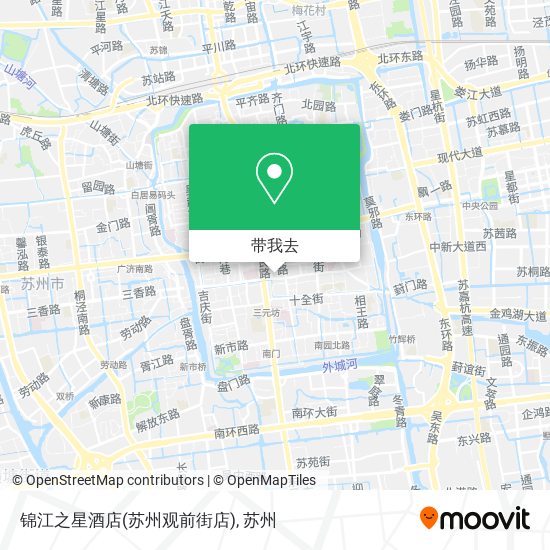 锦江之星酒店(苏州观前街店)地图