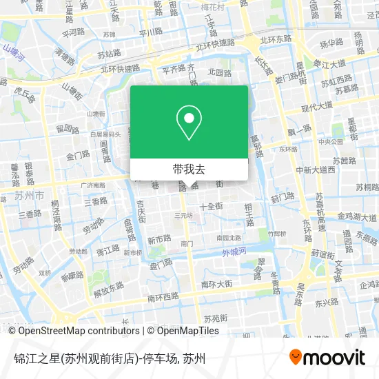 锦江之星(苏州观前街店)-停车场地图