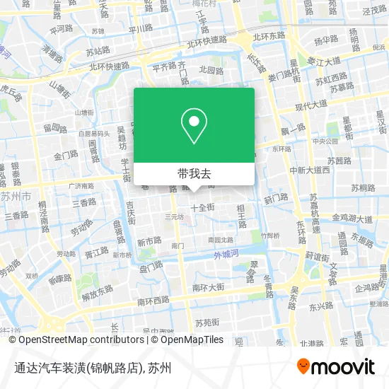 通达汽车装潢(锦帆路店)地图