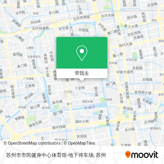 苏州市市民健身中心体育馆-地下停车场地图