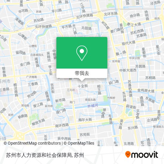 苏州市人力资源和社会保障局地图