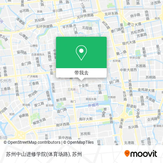 苏州中山进修学院(体育场路)地图