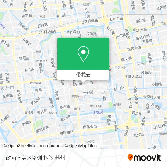 屹画室美术培训中心地图