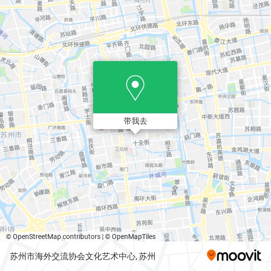 苏州市海外交流协会文化艺术中心地图