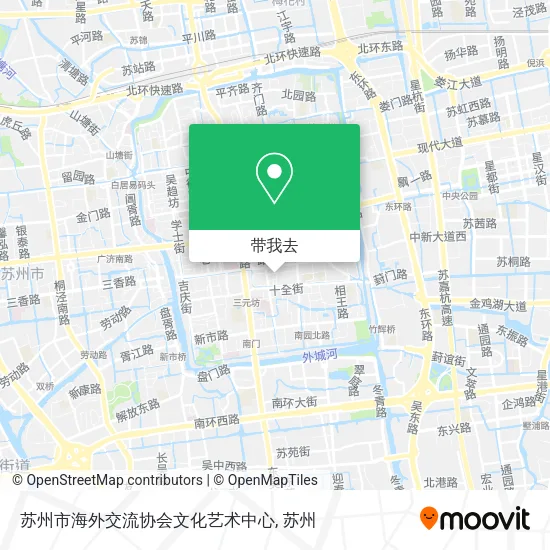 苏州市海外交流协会文化艺术中心地图