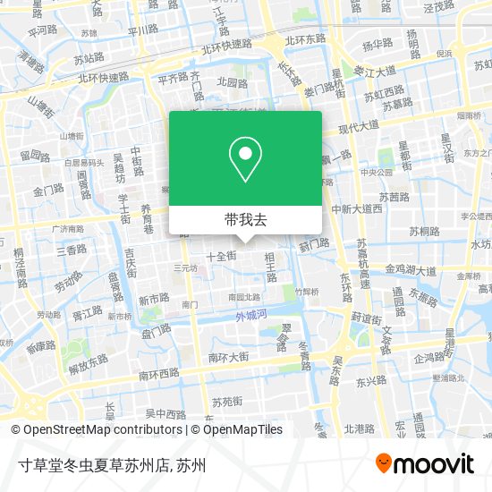 寸草堂冬虫夏草苏州店地图