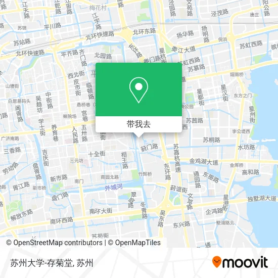 苏州大学-存菊堂地图