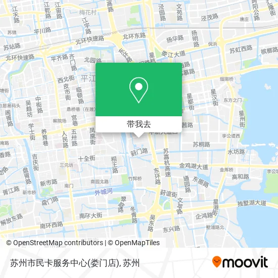 苏州市民卡服务中心(娄门店)地图