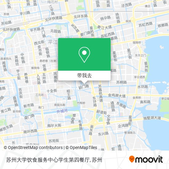 苏州大学饮食服务中心学生第四餐厅地图