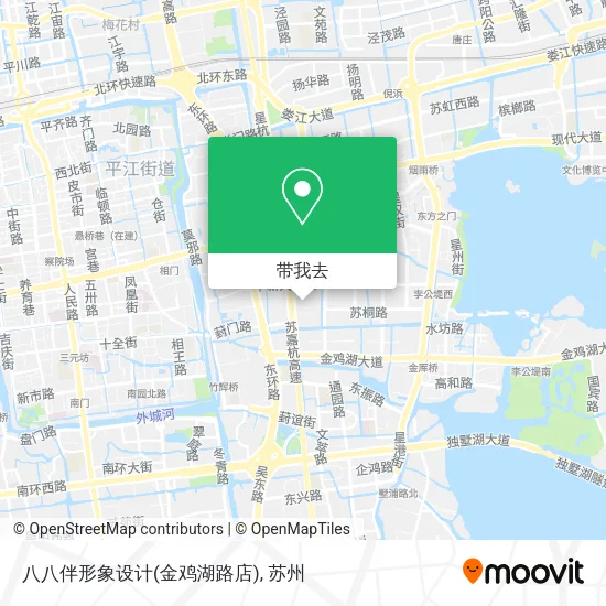 八八伴形象设计(金鸡湖路店)地图