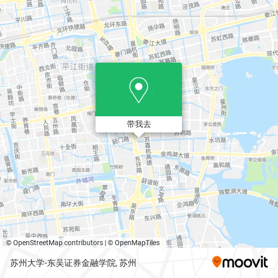 苏州大学-东吴证券金融学院地图