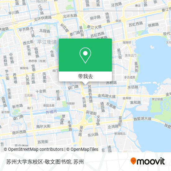 苏州大学东校区-敬文图书馆地图