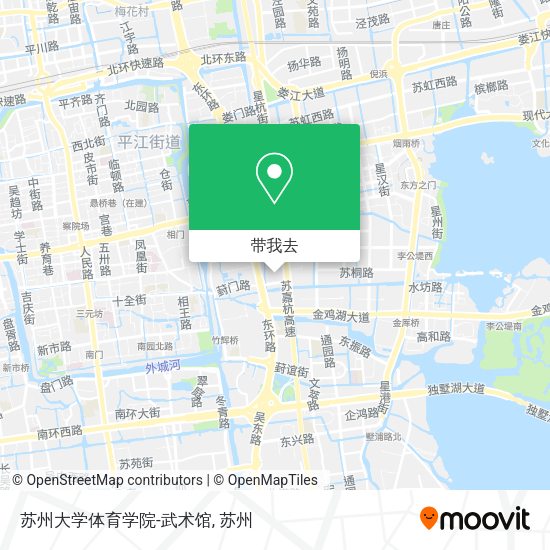 苏州大学体育学院-武术馆地图