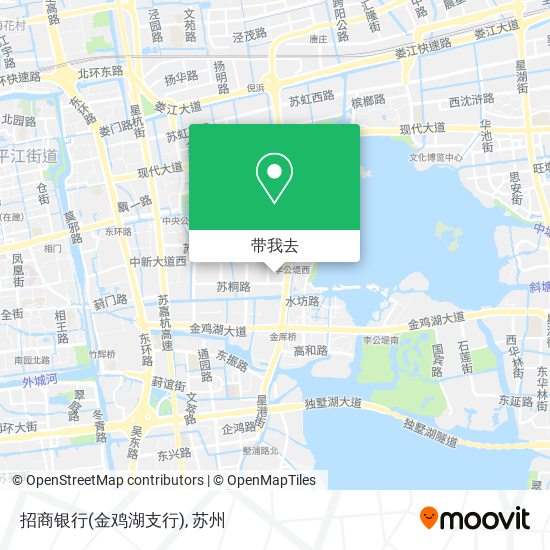 招商银行(金鸡湖支行)地图