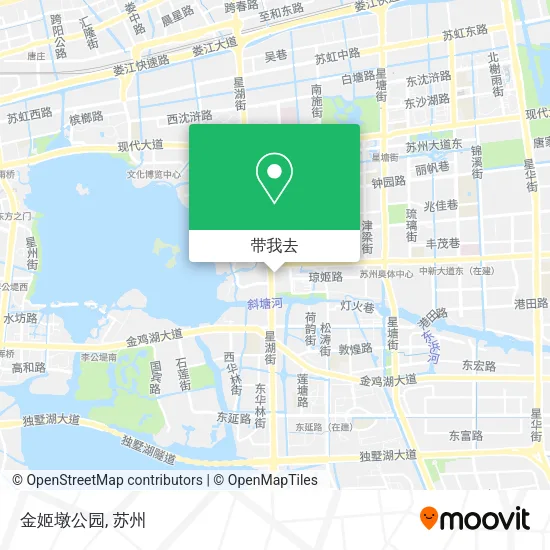 金姬墩公园地图