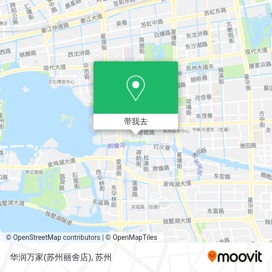 华润万家(苏州丽舍店)地图