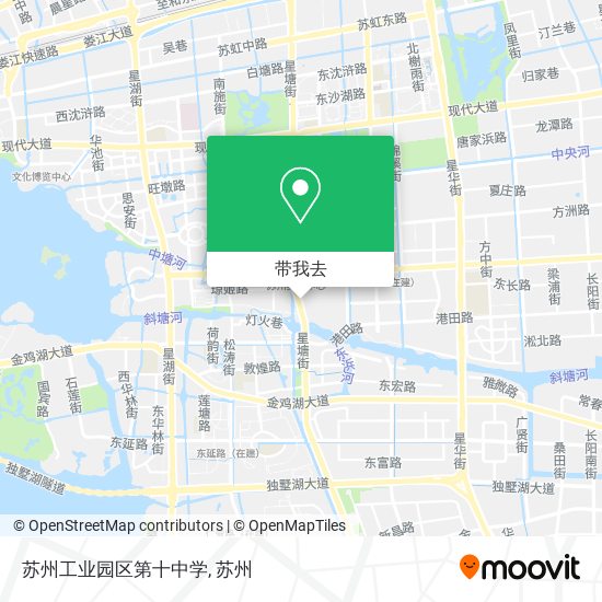 苏州工业园区第十中学地图