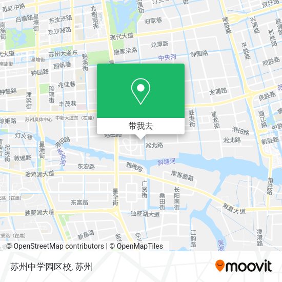 苏州中学园区校地图