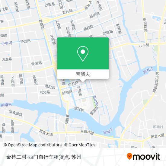 金苑二村-西门自行车租赁点地图