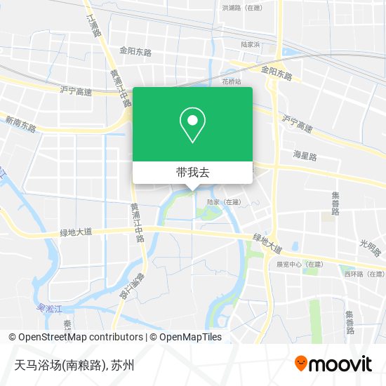 天马浴场(南粮路)地图