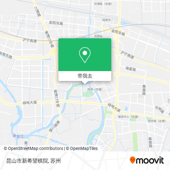 昆山市新希望棋院地图