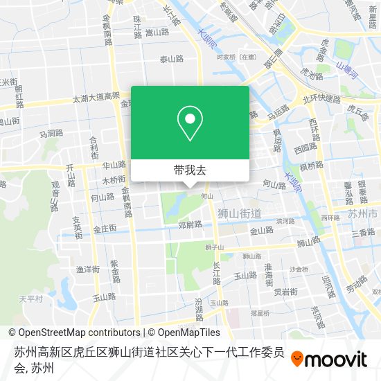 苏州高新区虎丘区狮山街道社区关心下一代工作委员会地图