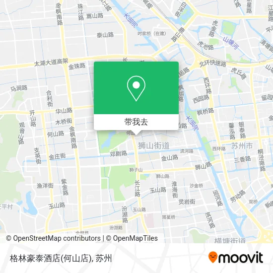 格林豪泰酒店(何山店)地图