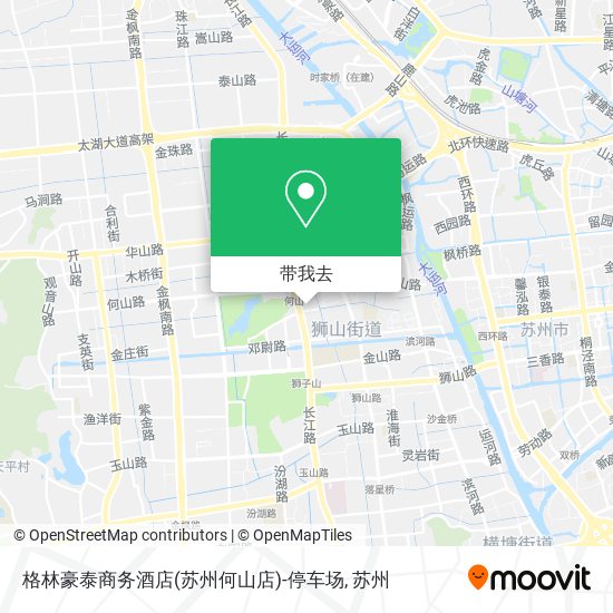 格林豪泰商务酒店(苏州何山店)-停车场地图