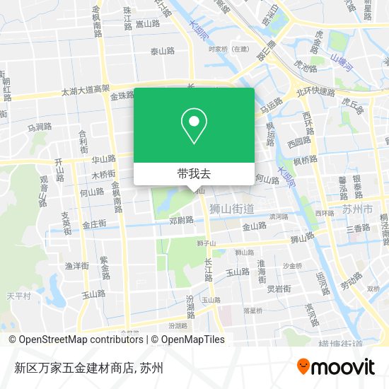 新区万家五金建材商店地图