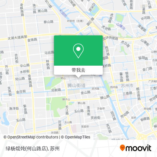 绿杨馄饨(何山路店)地图