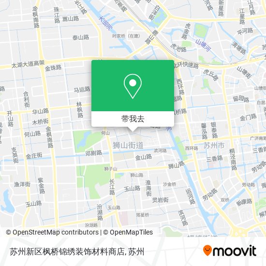 苏州新区枫桥锦绣装饰材料商店地图