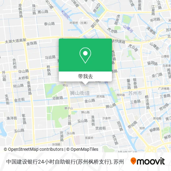 中国建设银行24小时自助银行(苏州枫桥支行)地图