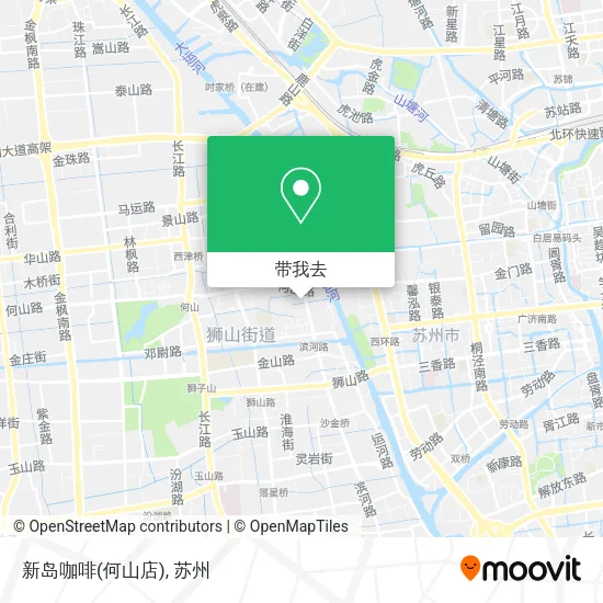 新岛咖啡(何山店)地图
