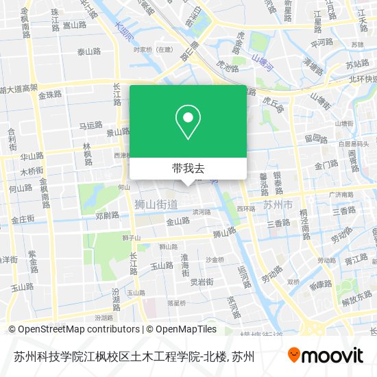 苏州科技学院江枫校区土木工程学院-北楼地图