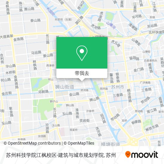 苏州科技学院江枫校区-建筑与城市规划学院地图